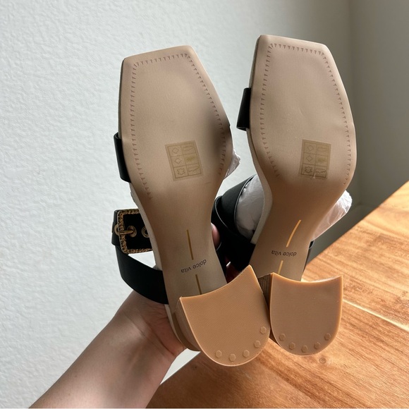 New Dolce Vita Paytin Buckle Sandals Heels - Picture 5 of 6